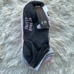 No Boundaries Gray and Pink Casual Socks - 10 Pair